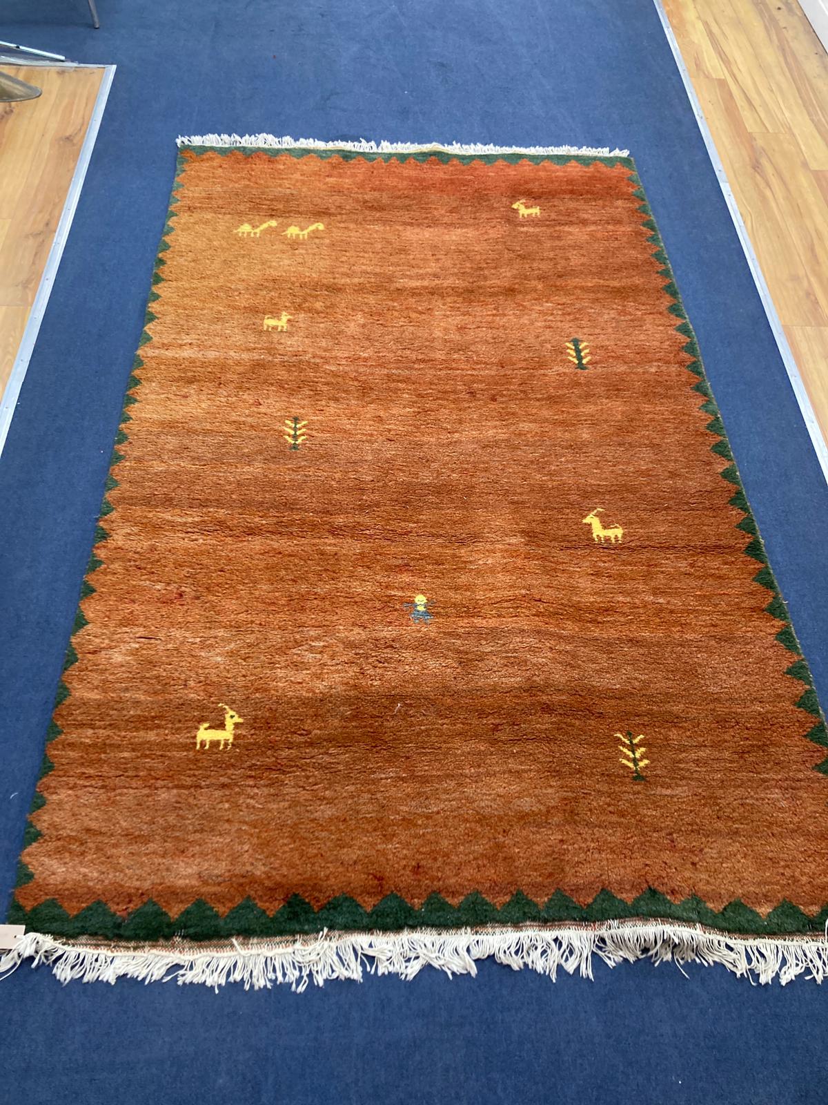 A Gabbeh rug, 240 x 150cm